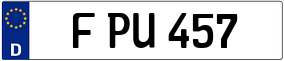 Trailer License Plate